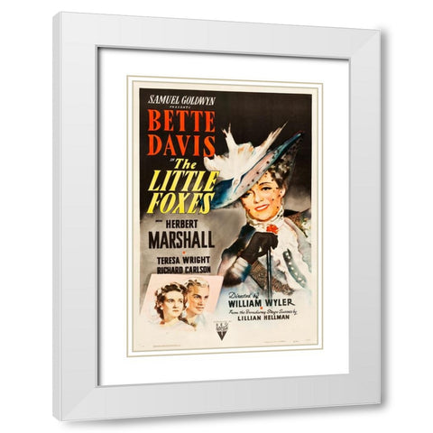 The Little Foxes-1941 White Modern Wood Framed Art Print with Double Matting by Vintage Hollywood Archive