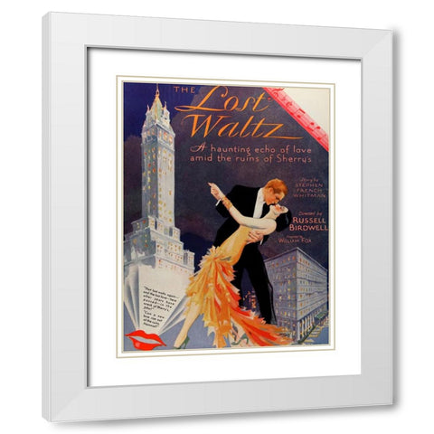 The Lost Waltz-1929 White Modern Wood Framed Art Print with Double Matting by Vintage Hollywood Archive
