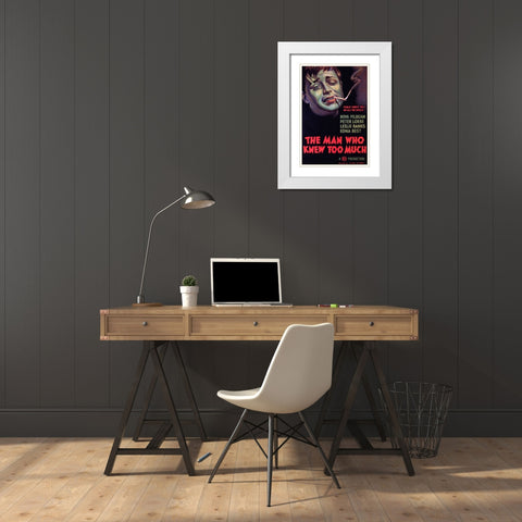 The Man who Knew too Much-1934 White Modern Wood Framed Art Print with Double Matting by Vintage Hollywood Archive
