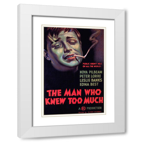 The Man who Knew too Much-1934 White Modern Wood Framed Art Print with Double Matting by Vintage Hollywood Archive