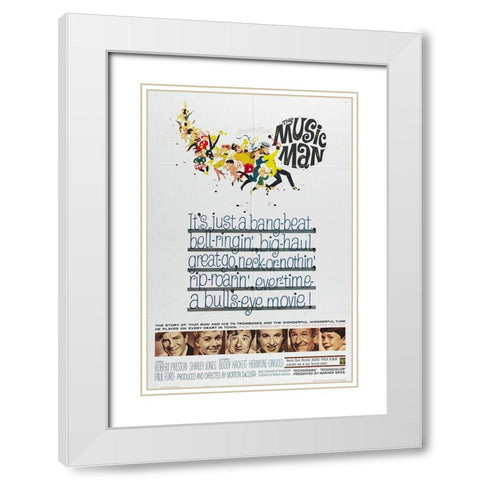 The Music Man-1962 White Modern Wood Framed Art Print with Double Matting by Vintage Hollywood Archive