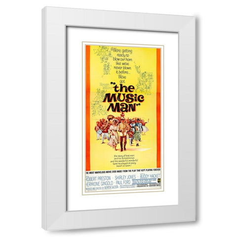 The Music Man-1962 White Modern Wood Framed Art Print with Double Matting by Vintage Hollywood Archive