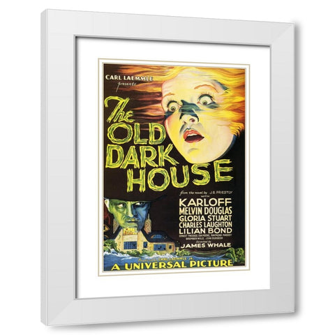 The Old Dark House-1932 White Modern Wood Framed Art Print with Double Matting by Vintage Hollywood Archive