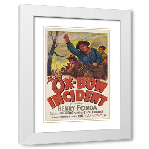 The Ox Bow Incident-1942 White Modern Wood Framed Art Print with Double Matting by Vintage Hollywood Archive