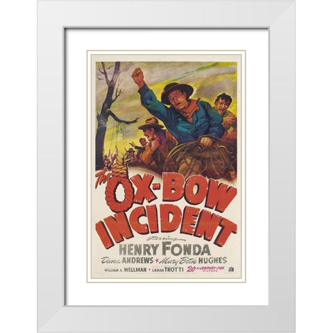 The Ox Bow Incident-1942 White Modern Wood Framed Art Print with Double Matting by Vintage Hollywood Archive