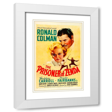 The Prisoner of Zenda-1937 White Modern Wood Framed Art Print with Double Matting by Vintage Hollywood Archive
