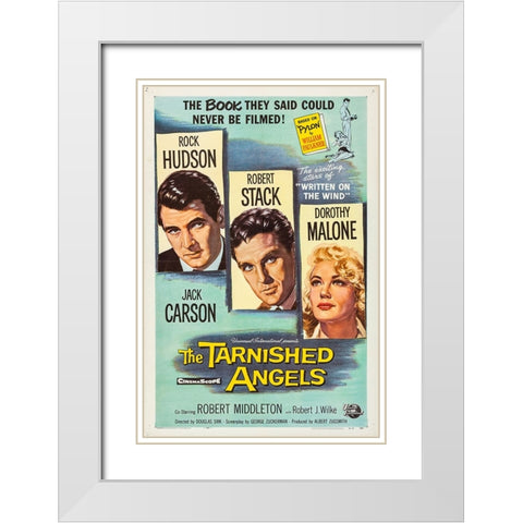 The Tarnished Angels-1958 White Modern Wood Framed Art Print with Double Matting by Vintage Hollywood Archive