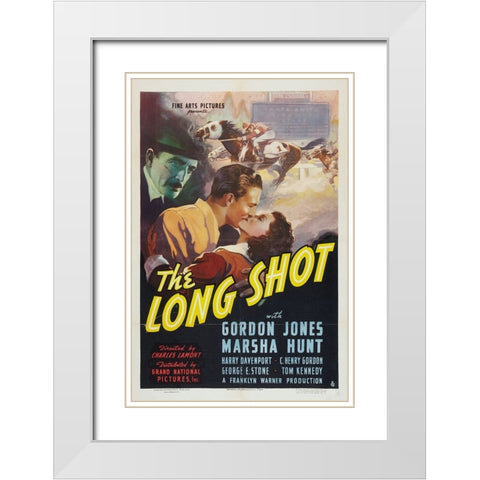 The Long Shot-1939 White Modern Wood Framed Art Print with Double Matting by Vintage Hollywood Archive