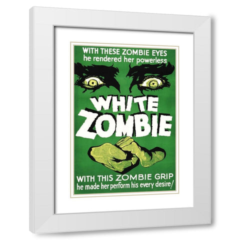 White Zombie-1932 White Modern Wood Framed Art Print with Double Matting by Vintage Hollywood Archive