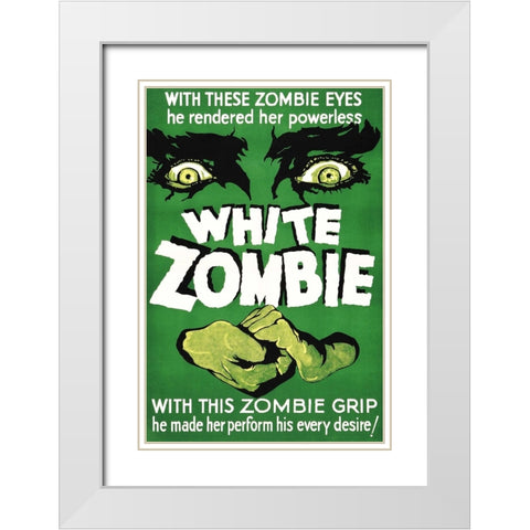White Zombie-1932 White Modern Wood Framed Art Print with Double Matting by Vintage Hollywood Archive