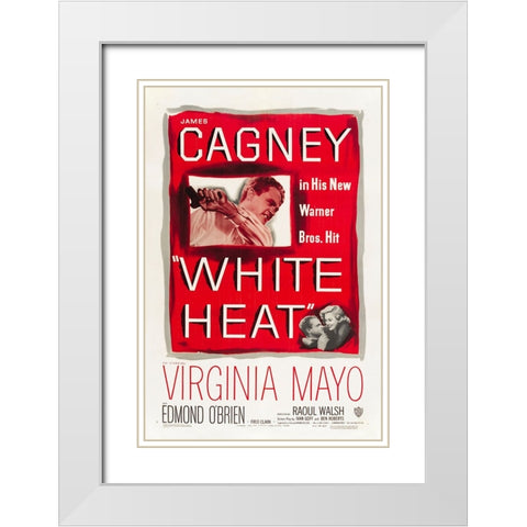 White Heat-1949 White Modern Wood Framed Art Print with Double Matting by Vintage Hollywood Archive
