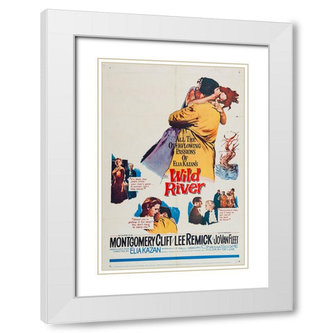 Wild River-1960 White Modern Wood Framed Art Print with Double Matting by Vintage Hollywood Archive