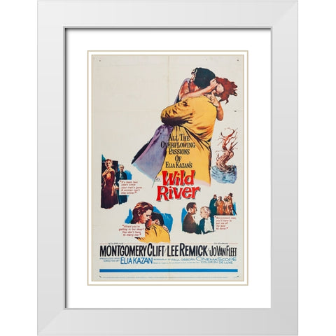 Wild River-1960 White Modern Wood Framed Art Print with Double Matting by Vintage Hollywood Archive
