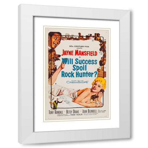 Will Success Spoil Rock Hunter-1957 White Modern Wood Framed Art Print with Double Matting by Vintage Hollywood Archive