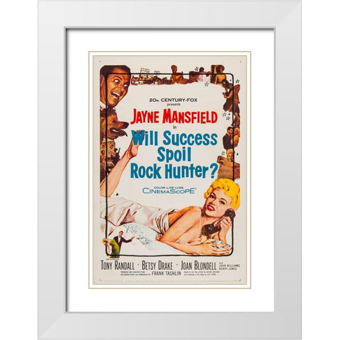 Will Success Spoil Rock Hunter-1957 White Modern Wood Framed Art Print with Double Matting by Vintage Hollywood Archive