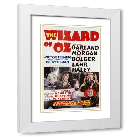 Wizard of Oz. 1939 White Modern Wood Framed Art Print with Double Matting by Vintage Hollywood Archive