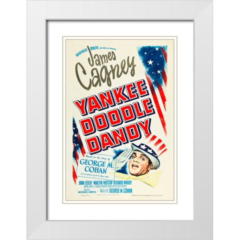 Yankee Doodle Dandy-1942 White Modern Wood Framed Art Print with Double Matting by Vintage Hollywood Archive