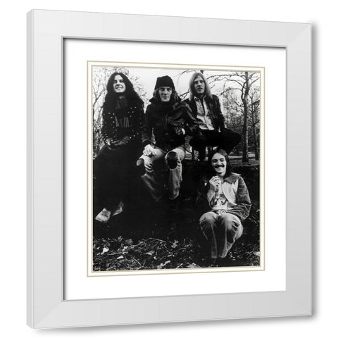 Humble Pie-1974 White Modern Wood Framed Art Print with Double Matting by Vintage Music Archive