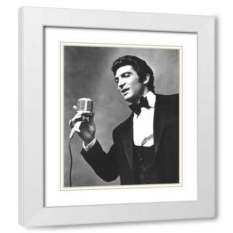 Sergio Franchi-1970 White Modern Wood Framed Art Print with Double Matting by Vintage Music Archive