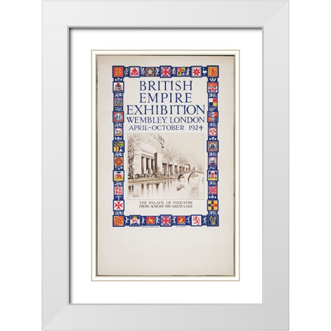 British Empire Exhibition-1924-Industry White Modern Wood Framed Art Print with Double Matting by Worlds Fair Posters