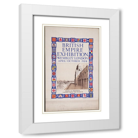 British Empire Exhibition-1924-Wembley White Modern Wood Framed Art Print with Double Matting by Worlds Fair Posters