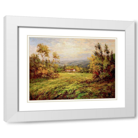 In the Countryside White Modern Wood Framed Art Print with Double Matting by Hulsey