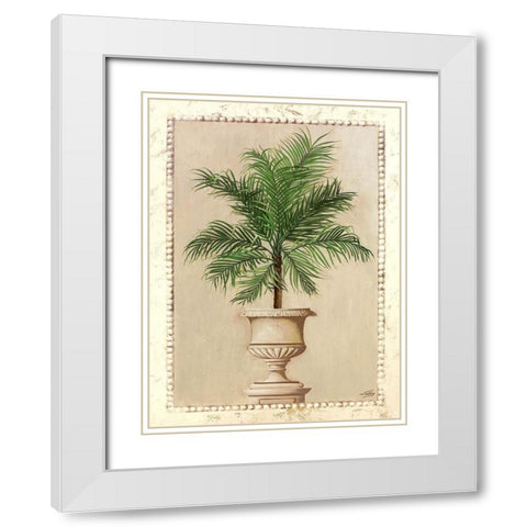 Tropical Persuasion III White Modern Wood Framed Art Print with Double Matting by Welby
