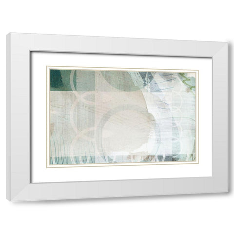 Wild Conflation White Modern Wood Framed Art Print with Double Matting by Naskrent, Delores