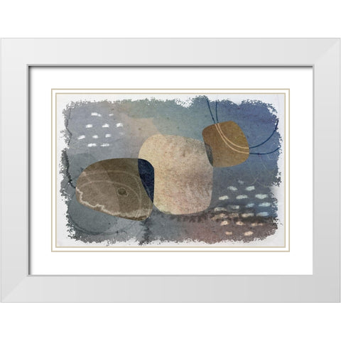 Clarification White Modern Wood Framed Art Print with Double Matting by Naskrent, Delores