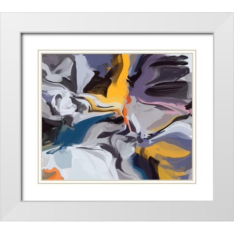 Independence of Reality II White Modern Wood Framed Art Print with Double Matting by Orlov, Irena