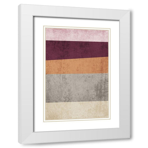 Modern minimalist I White Modern Wood Framed Art Print with Double Matting by Orlov, Irena