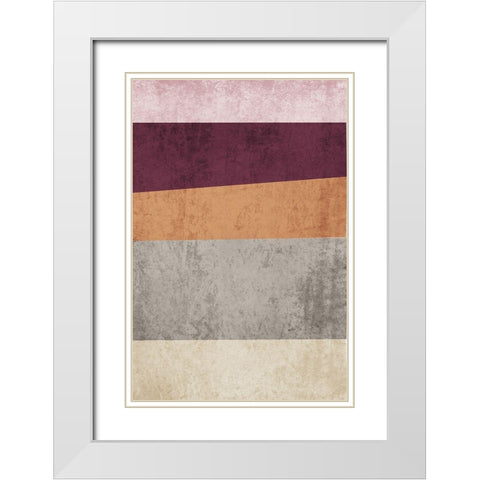 Modern minimalist I White Modern Wood Framed Art Print with Double Matting by Orlov, Irena
