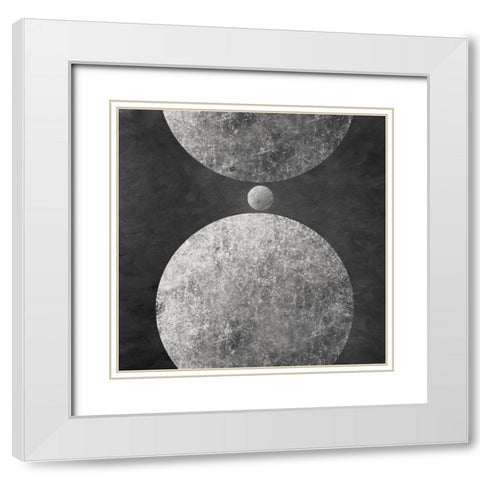 Geometry Mystery Moon I White Modern Wood Framed Art Print with Double Matting by Orlov, Irena