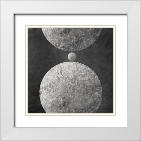 Geometry Mystery Moon I White Modern Wood Framed Art Print with Double Matting by Orlov, Irena