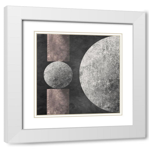 Geometry Mystery Moon III White Modern Wood Framed Art Print with Double Matting by Orlov, Irena