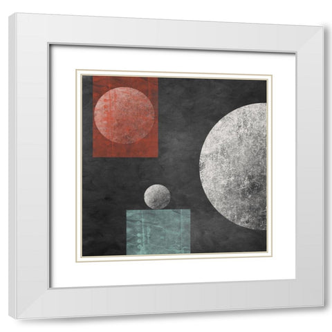Geometry Mystery Moon IV White Modern Wood Framed Art Print with Double Matting by Orlov, Irena