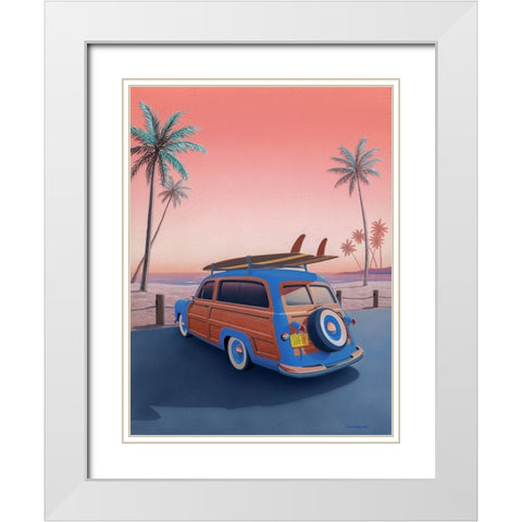 Pacific Coast White Modern Wood Framed Art Print with Double Matting by Courtney, Richard