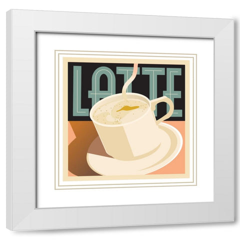 Latte White Modern Wood Framed Art Print with Double Matting by Weiss, Richard