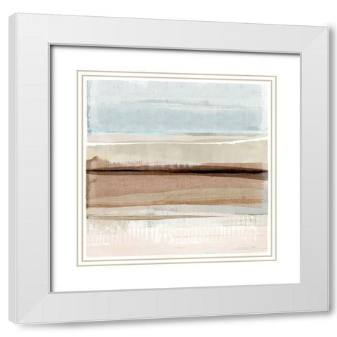 Winter Sands II White Modern Wood Framed Art Print with Double Matting by Kouta, Flora