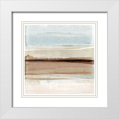 Winter Sands II White Modern Wood Framed Art Print with Double Matting by Kouta, Flora