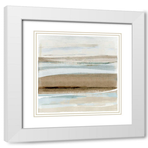 Winter Sands III White Modern Wood Framed Art Print with Double Matting by Kouta, Flora