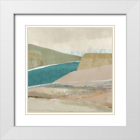 Brightstone Bay II White Modern Wood Framed Art Print with Double Matting by Kouta, Flora