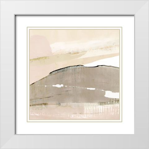 Limestone Flow I White Modern Wood Framed Art Print with Double Matting by Kouta, Flora