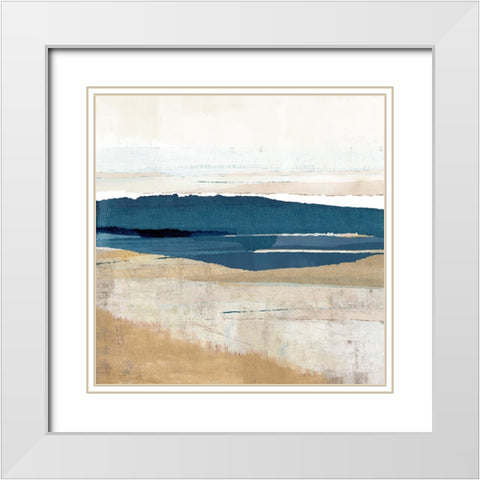 Buttermere White Modern Wood Framed Art Print with Double Matting by Kouta, Flora