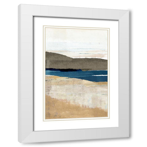Buttermere Triptych I White Modern Wood Framed Art Print with Double Matting by Kouta, Flora