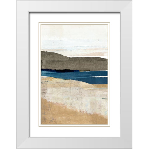 Buttermere Triptych I White Modern Wood Framed Art Print with Double Matting by Kouta, Flora