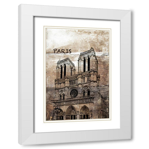 France II White Modern Wood Framed Art Print with Double Matting by Orlov, Irena