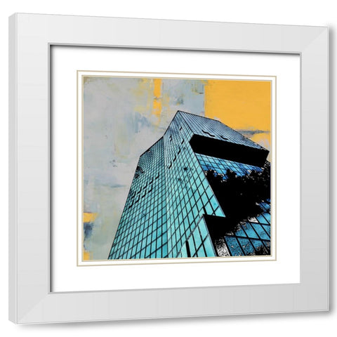 Archie II White Modern Wood Framed Art Print with Double Matting by Smith, Karen