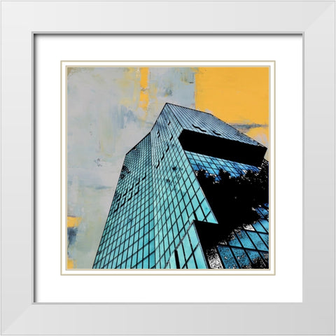 Archie II White Modern Wood Framed Art Print with Double Matting by Smith, Karen