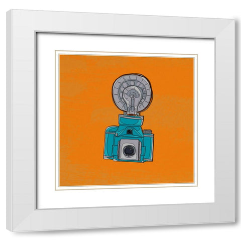 Snapshot II White Modern Wood Framed Art Print with Double Matting by Smith, Karen